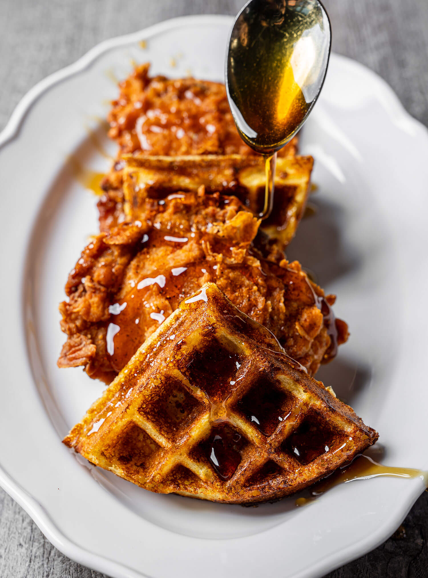 chicken and waffles