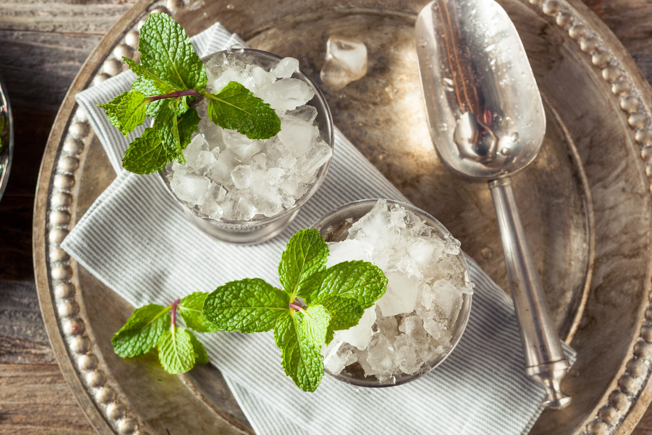 Cold Refreshing Classic Mint Julep